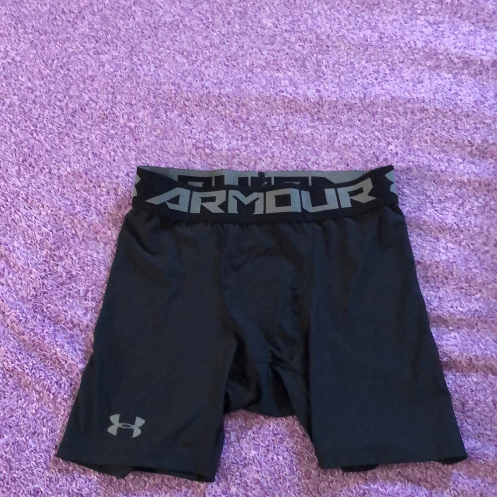 Boys under armour compression shorts